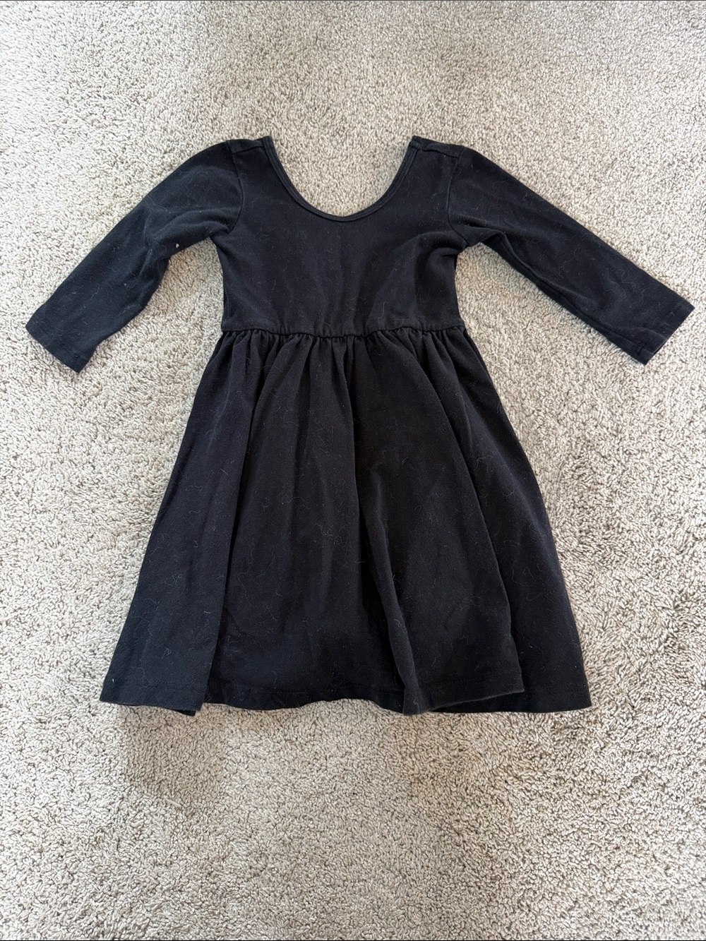 Alice + Ames Girls Black Long-Sleeve Dress 4T